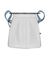 Farming Basket Bag In Epsom White/Bleu Jean, back view